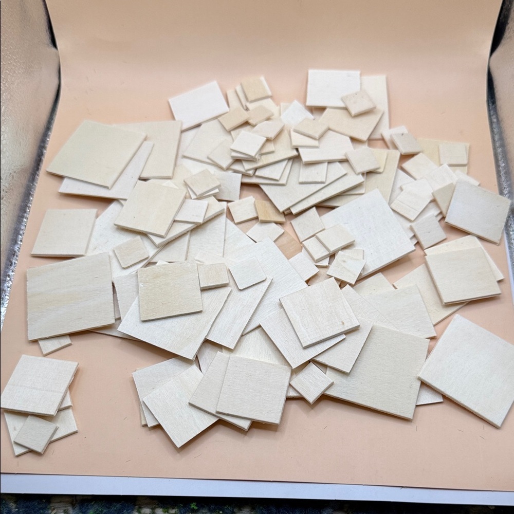 Assorted Wooden Craft Squares